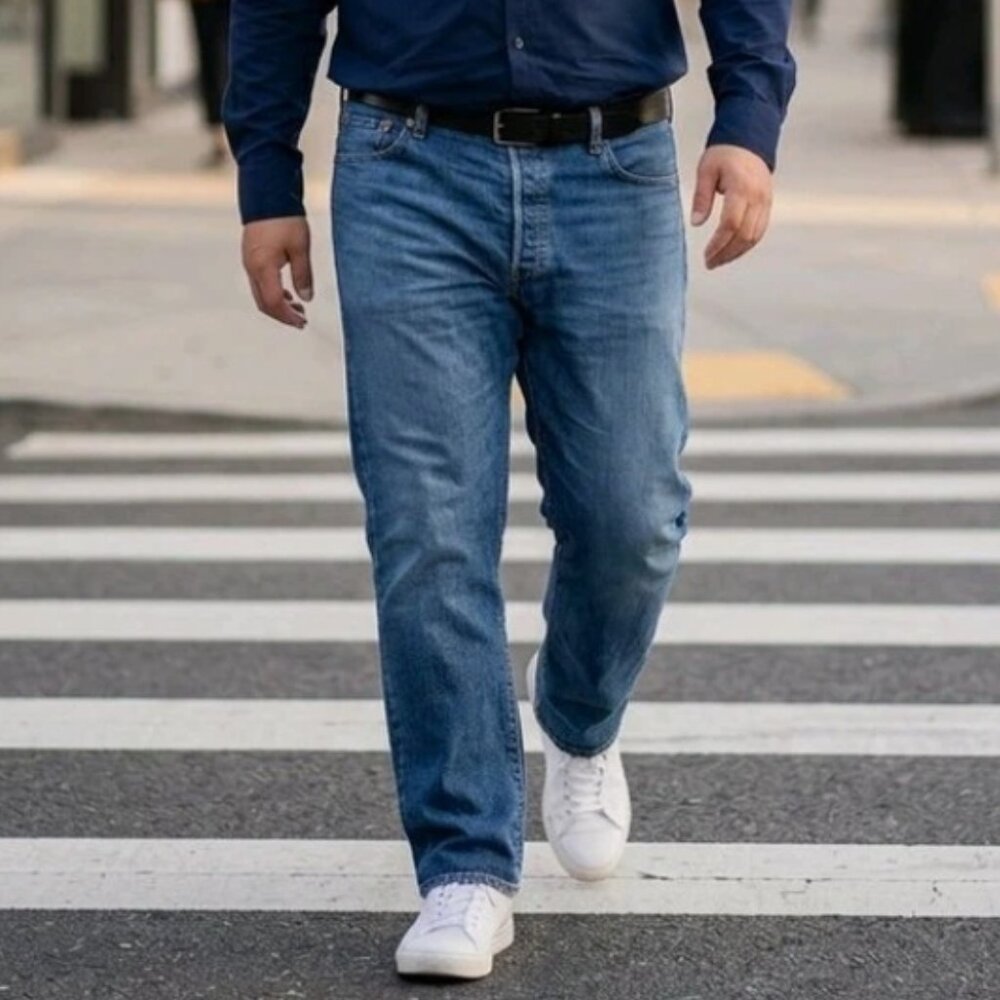 Levi's 501 Original Fit Button Fly Jeans 42W X 32L